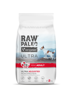 Surové Paleo krmivo pre hovädzie mäso suché 2 kg